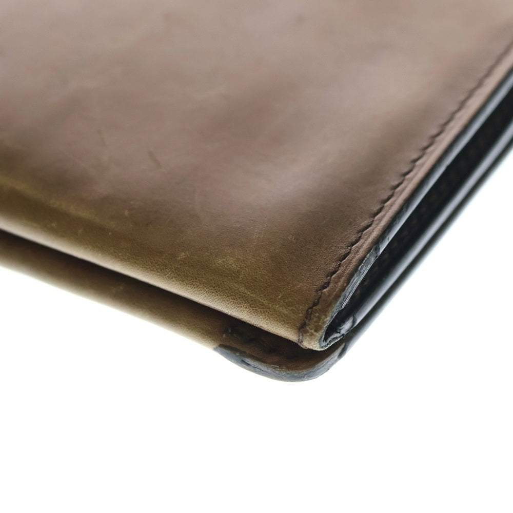 Berluti(ベルルッティ) カリグラフィ エスパス エン スクリットロングウォレット 二つ折り財布 ブラウン