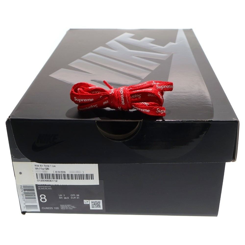 NIKE(ナイキ) ×SUPREME AIR FORCE 1 LOW シュプリーム エア フォース 1 ローカットスニーカー ホワイト US8/26cm CU9225-100