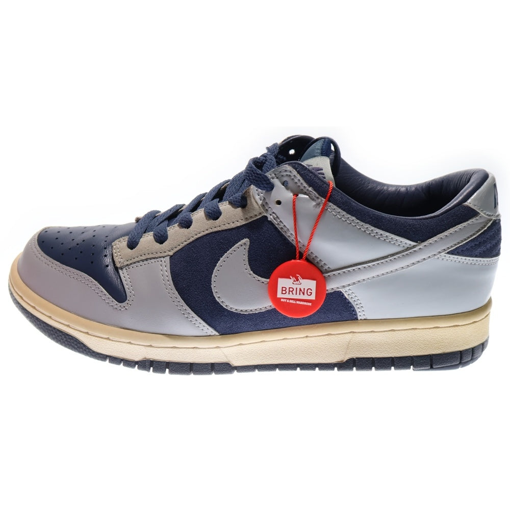 NIKE(ナイキ) ×ATMOS DUNK LOW JP QS ×アトモス ダンク ローカットスニーカー ミスマッチ ネイビー/グレー US9/27cm AA4414-401