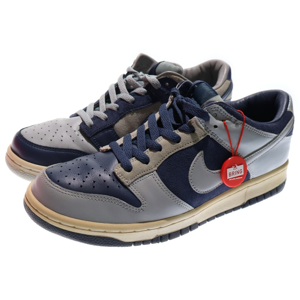 NIKE(ナイキ) ×ATMOS DUNK LOW JP QS ×アトモス ダンク ローカットスニーカー ミスマッチ ネイビー/グレー US9/27cm AA4414-401