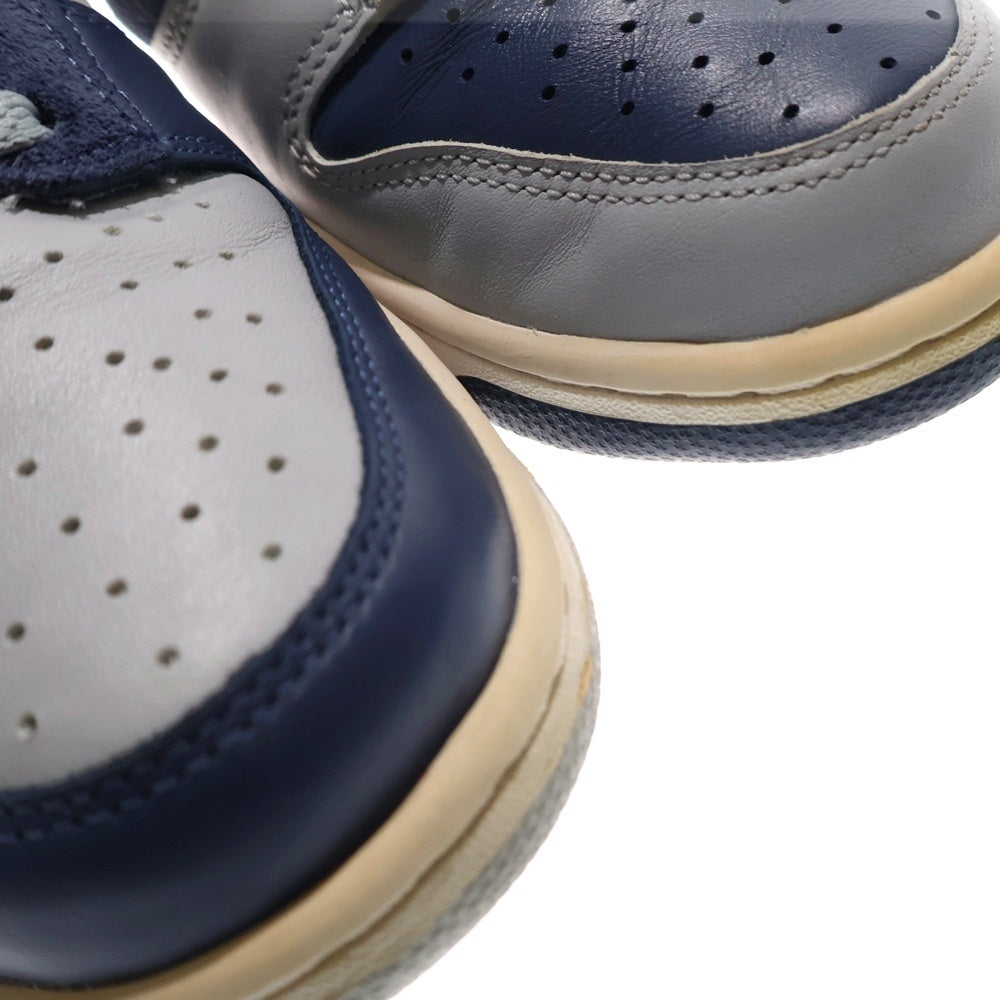 NIKE(ナイキ) ×ATMOS DUNK LOW JP QS ×アトモス ダンク ローカットスニーカー ミスマッチ ネイビー/グレー US9/27cm AA4414-401