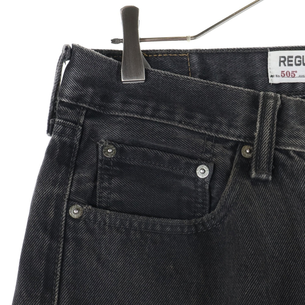 Levi's(リーバイス) 00S 505 ジップフライ レギュラーフィット デニムパンツ ブラック