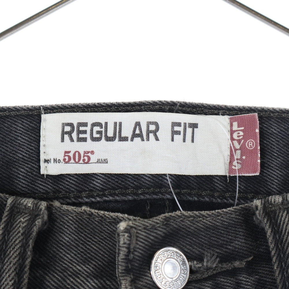 Levi's(リーバイス) 00S 505 ジップフライ レギュラーフィット デニムパンツ ブラック