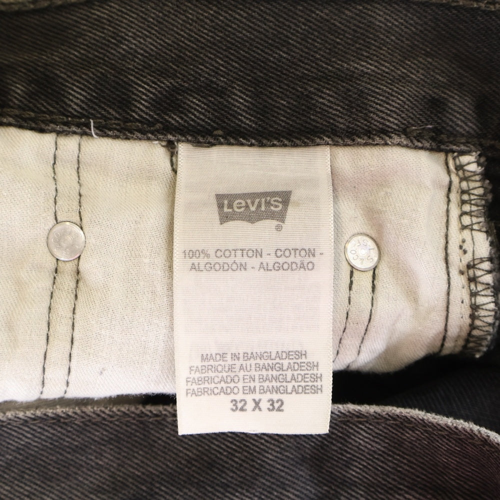 Levi's(リーバイス) 00S 505 ジップフライ レギュラーフィット デニムパンツ ブラック