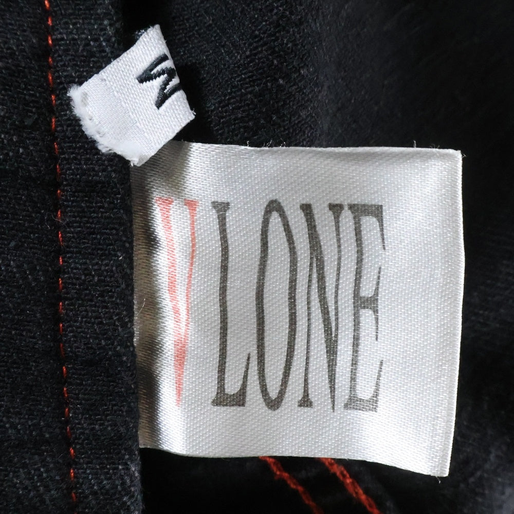 VLONE(ヴィーロン) FRIENDS DENIM JACKET フレンズ フロント刺繍 バックロゴ デニムジャケット ブラック/レッド
