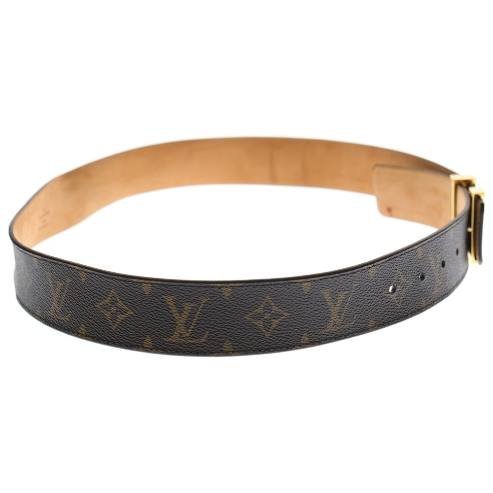 LOUIS VUITTON(ルイヴィトン) モノグラム サンチュール LVイニシャル金具 レザーベルト ブラウン M9608