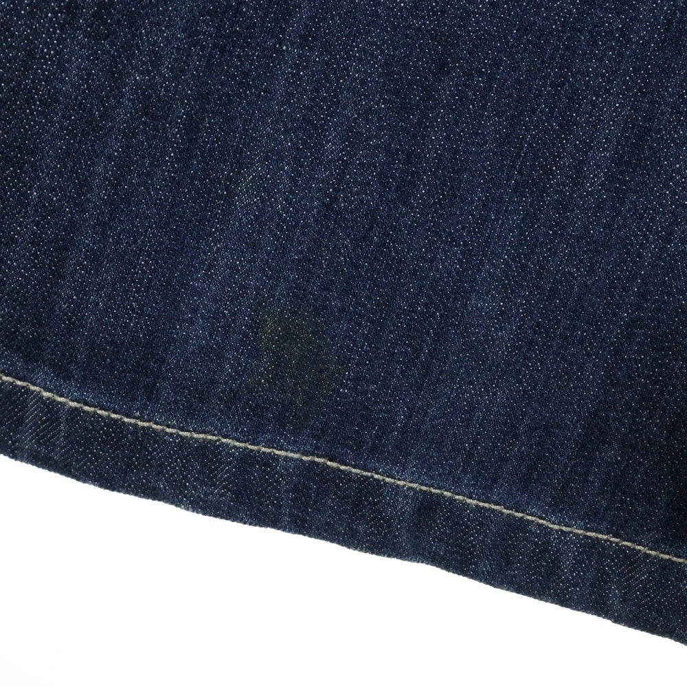 CASTELBAJAC(カステルバジャック) レザーライン ジップポケット デニムパンツ ストレートジーンズ インディゴ 7931-1721