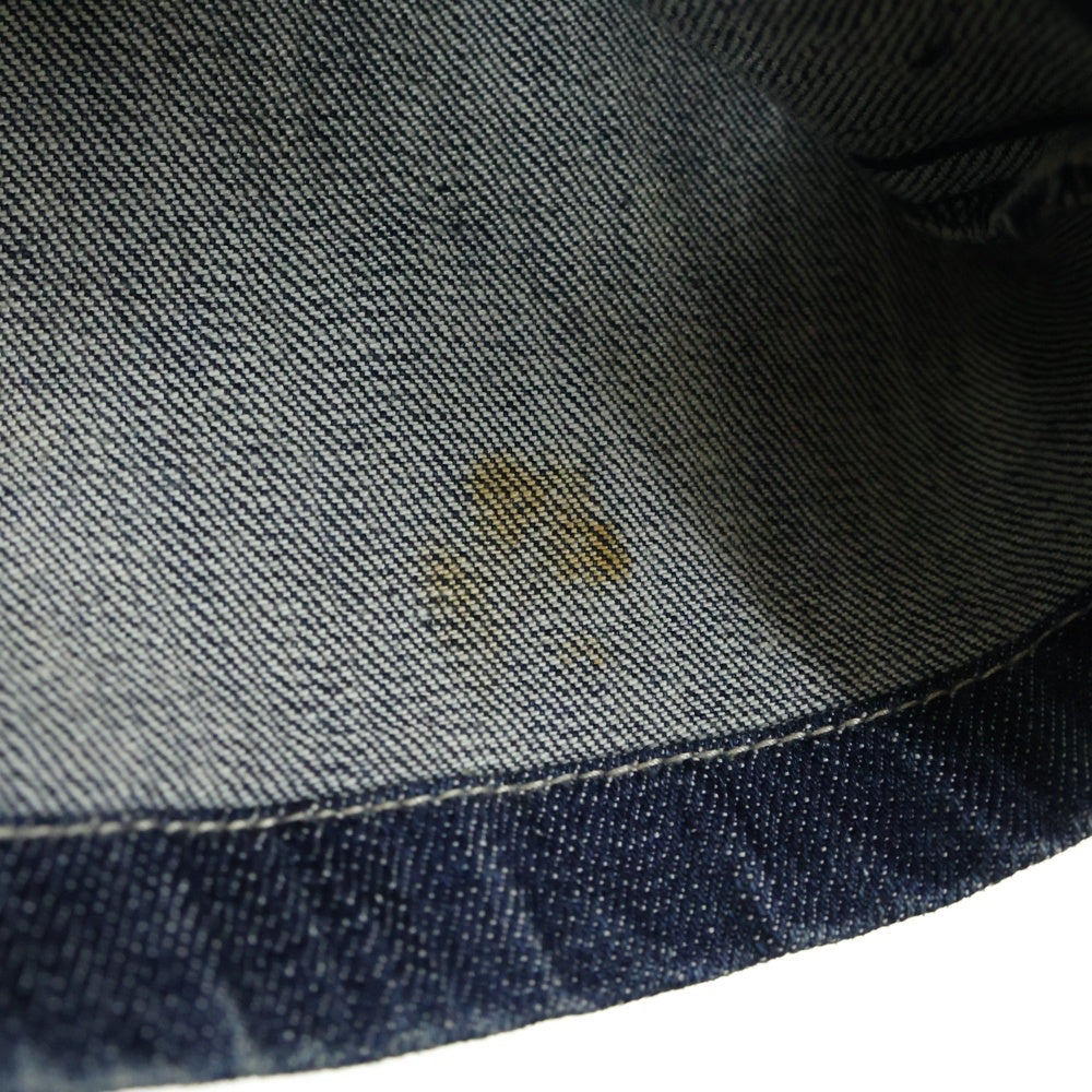 CASTELBAJAC(カステルバジャック) レザーライン ジップポケット デニムパンツ ストレートジーンズ インディゴ 7931-1721