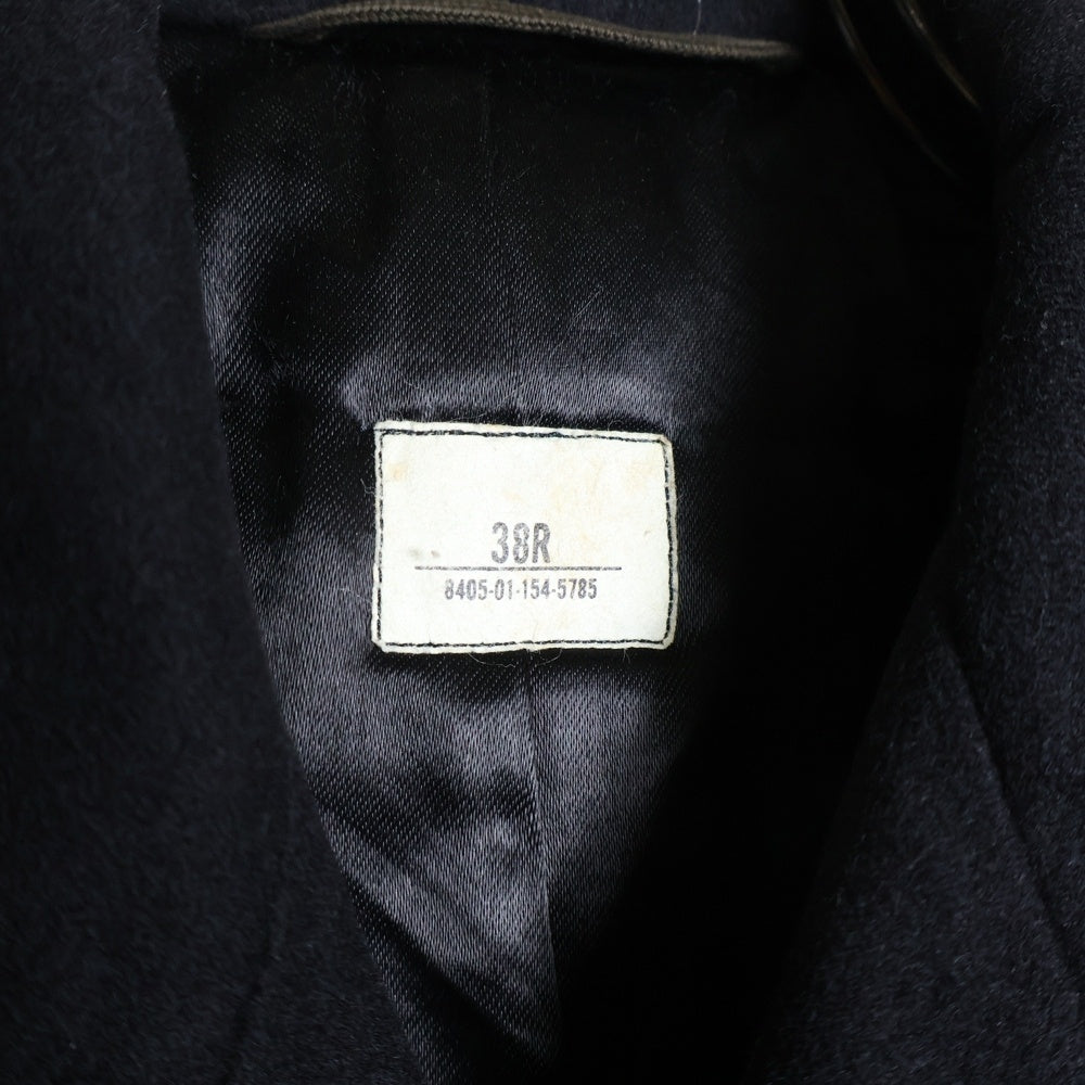 VINTAGE(ヴィンテージ) 80s US NAVY 8連錨ボタン ウールピーコートジャケット ブラック