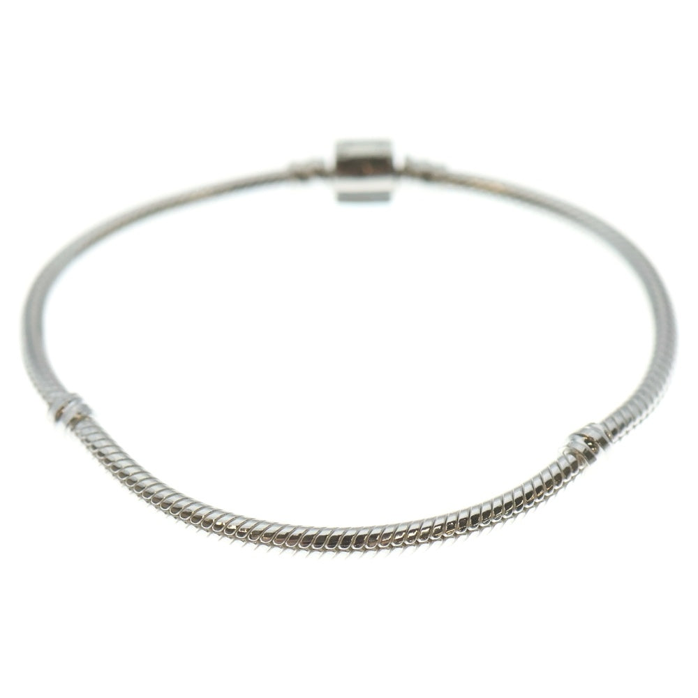 PANDORA(パンドラ) Barrel Clasp Snake Chain Bracelet バレルクラスプスネークチェーンブレスレット シルバー 598816C00-19 レディース