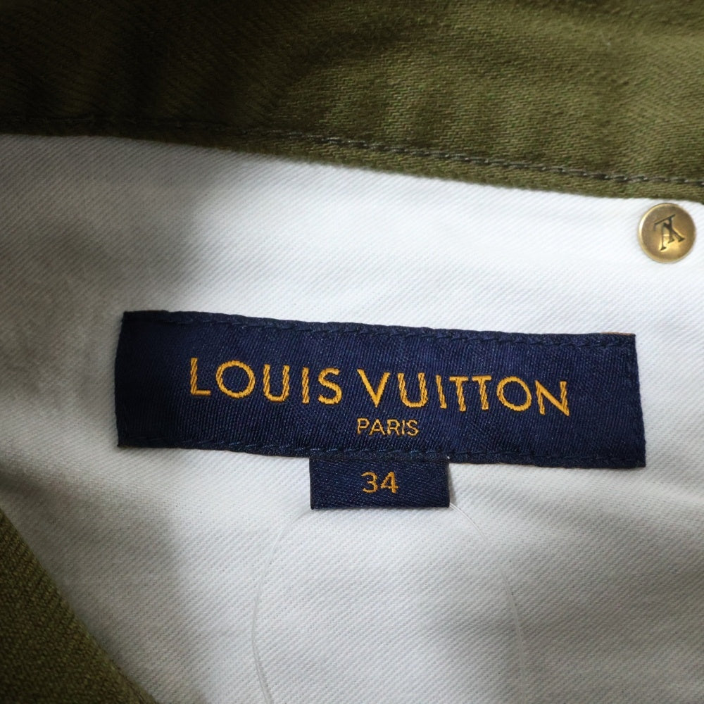 LOUIS VUITTON(ルイヴィトン) ジップフライ ストレートロングパンツ カーキ HID71WDKN