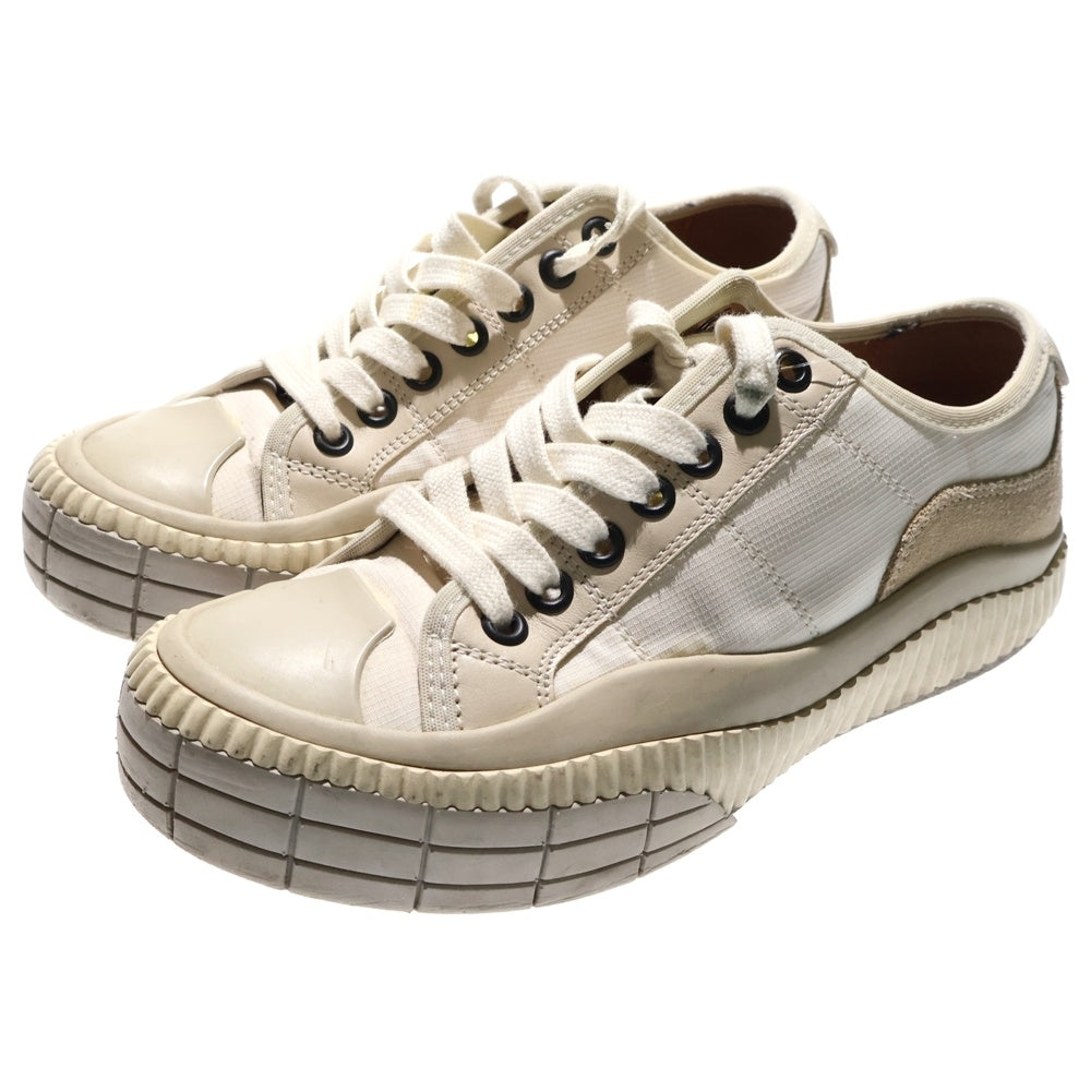 Chloe(クロエ) キャンバススエード切り替え ローカットスニーカー アイボリー レディース