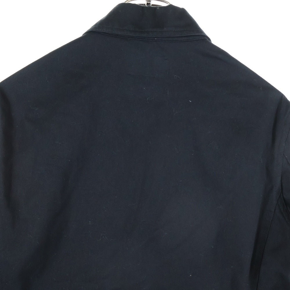 NO BRAND(ノーブランド) CRIMIE クライミー ロゴパッチ ファスナーポケット テーラードジャケット ブラック C1D1-JK07