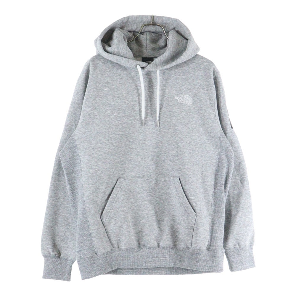 THE NORTH FACE(ザノースフェイス) SQUARE LOGO HOODIE スクエア ロゴ フーディー プルオーバーパーカー グレー NT62338