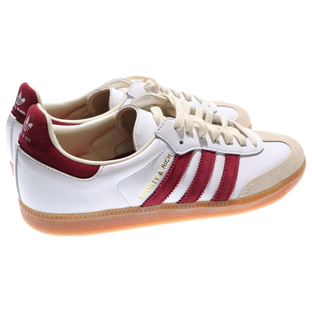 adidas(アディダス) SPORTY & RICH SAMBA OG スポーティアンドリッチ サンバOG ローカットスニーカー ホワイト/レッド US9.5/27.5cm IF5660