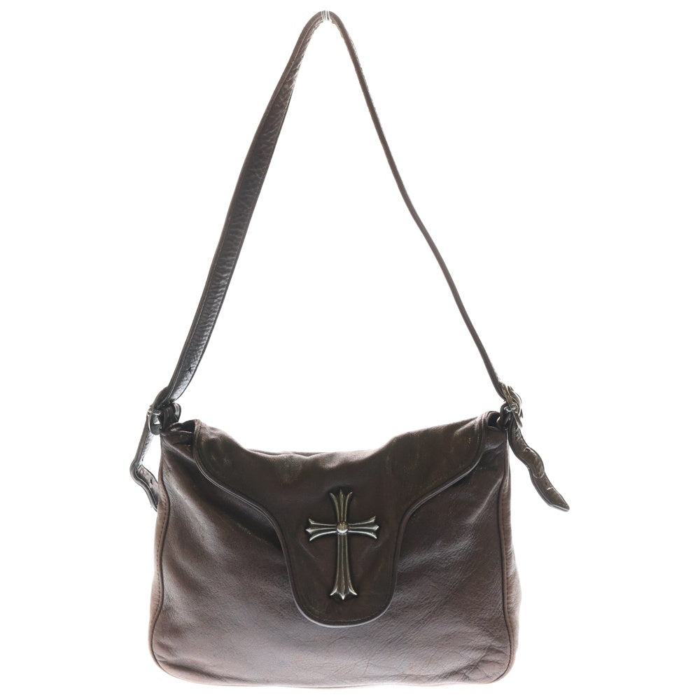 CHROME HEARTS(クロムハーツ) ラージクロス レザー ショルダーバッグ
