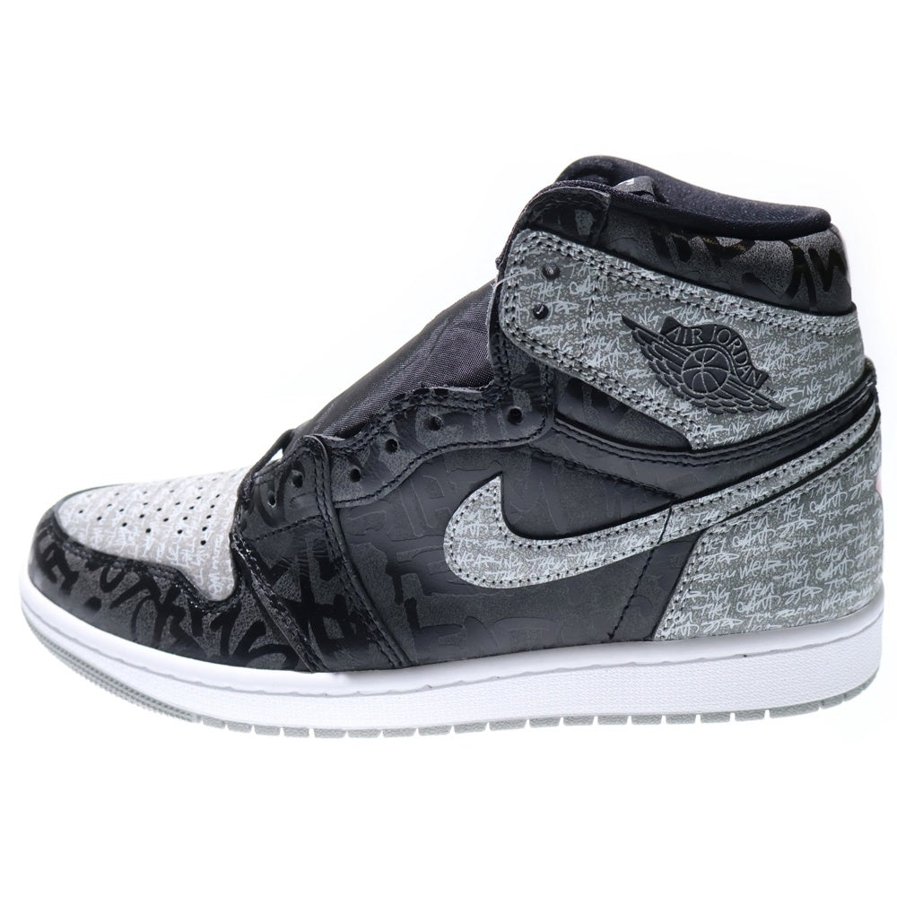 NIKE(ナイキ) AIR JORDAN 1 HIGH OG REBELLIONAIRE エアジョーダン1 リベリオネア ハイカットスニーカー グレー US9/27cm 555088-036