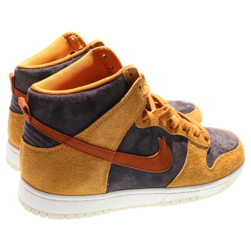 NIKE(ナイキ) DUNK HI RETRO PREMIUM DARK CURRY ダンクハイ プレミアム ダーク カリー ハイカットスニーカー ブラウン US9/27cm DD1401-200