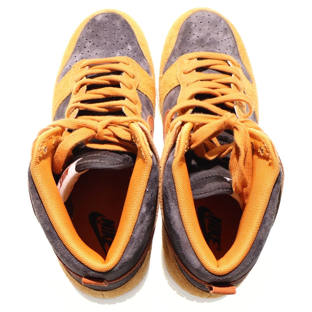 NIKE(ナイキ) DUNK HI RETRO PREMIUM DARK CURRY ダンクハイ プレミアム ダーク カリー ハイカットスニーカー ブラウン US9/27cm DD1401-200