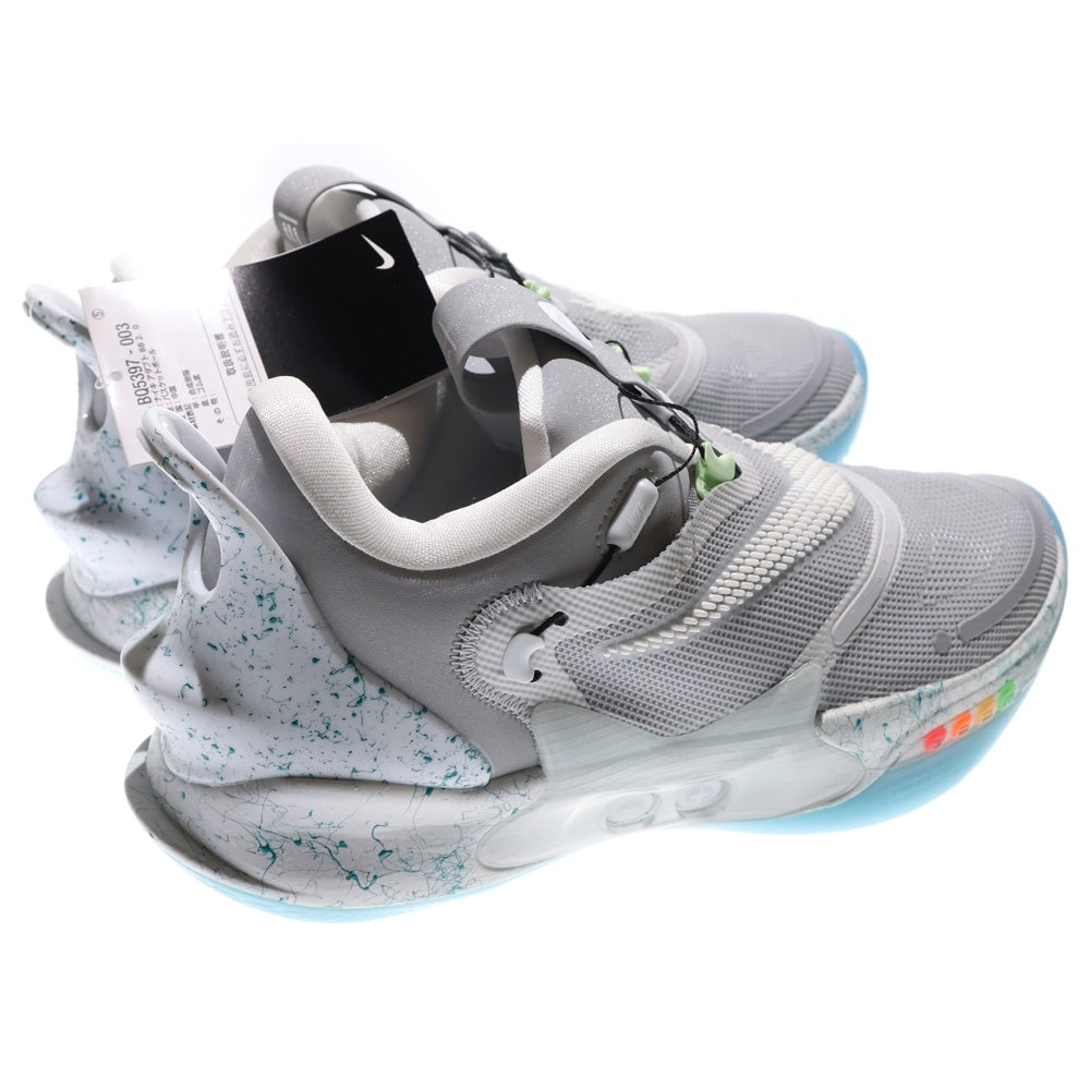 NIKE(ナイキ) ADAPT BB 2.0 MAG アダプト BB 2.0 マグ ローカットスニーカー グレー US9/27cm BQ5397-003