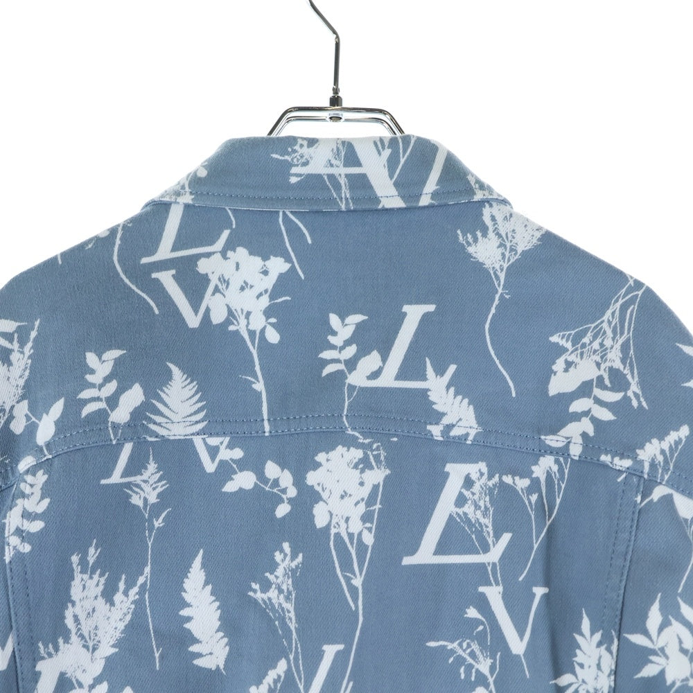 LOUIS VUITTON(ルイヴィトン) 22AW DNAリーフ 総柄 デニムジャケット インディゴ RM222Q NF1 HNA59W
