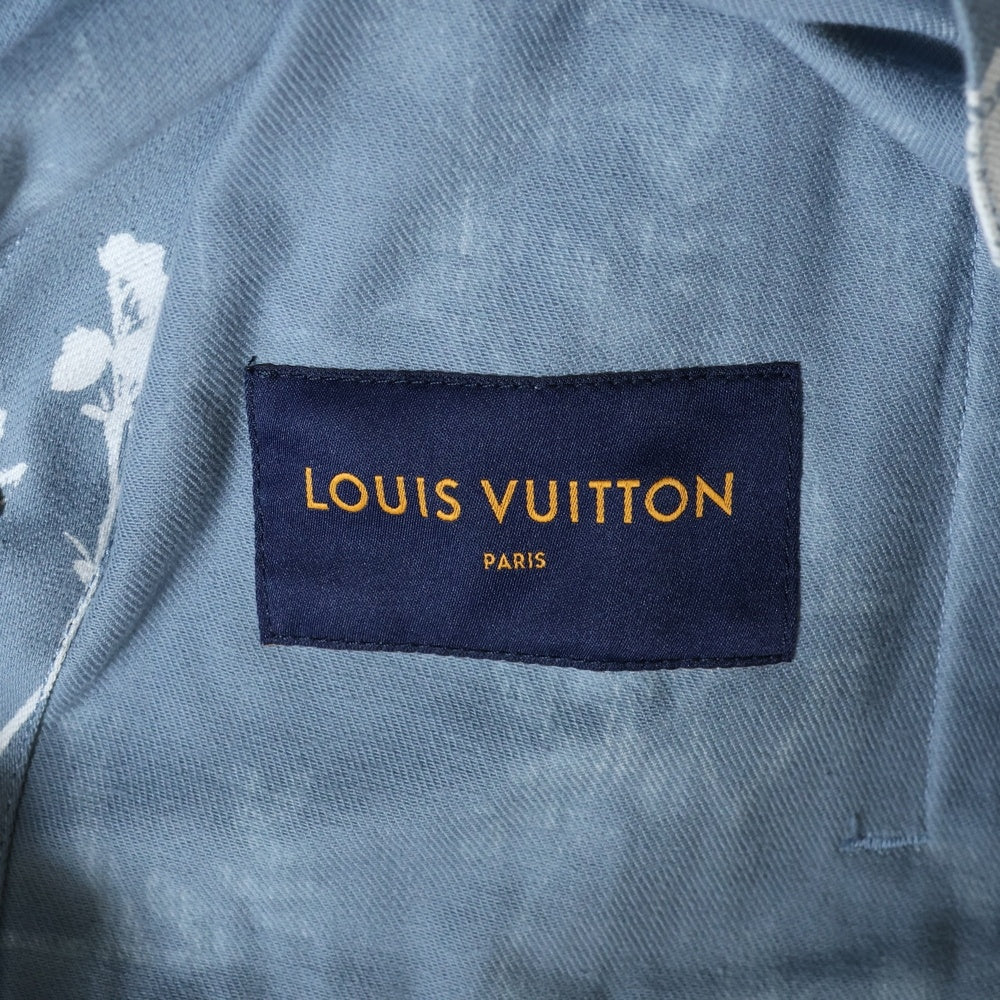 LOUIS VUITTON(ルイヴィトン) 22AW DNAリーフ 総柄 デニムジャケット インディゴ RM222Q NF1 HNA59W