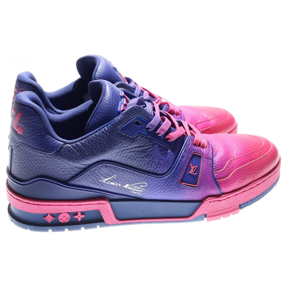 LOUIS VUITTON(ルイヴィトン) 21AW LVトレイナーライン グラデーション スニーカー ブルー/ピンク FD121