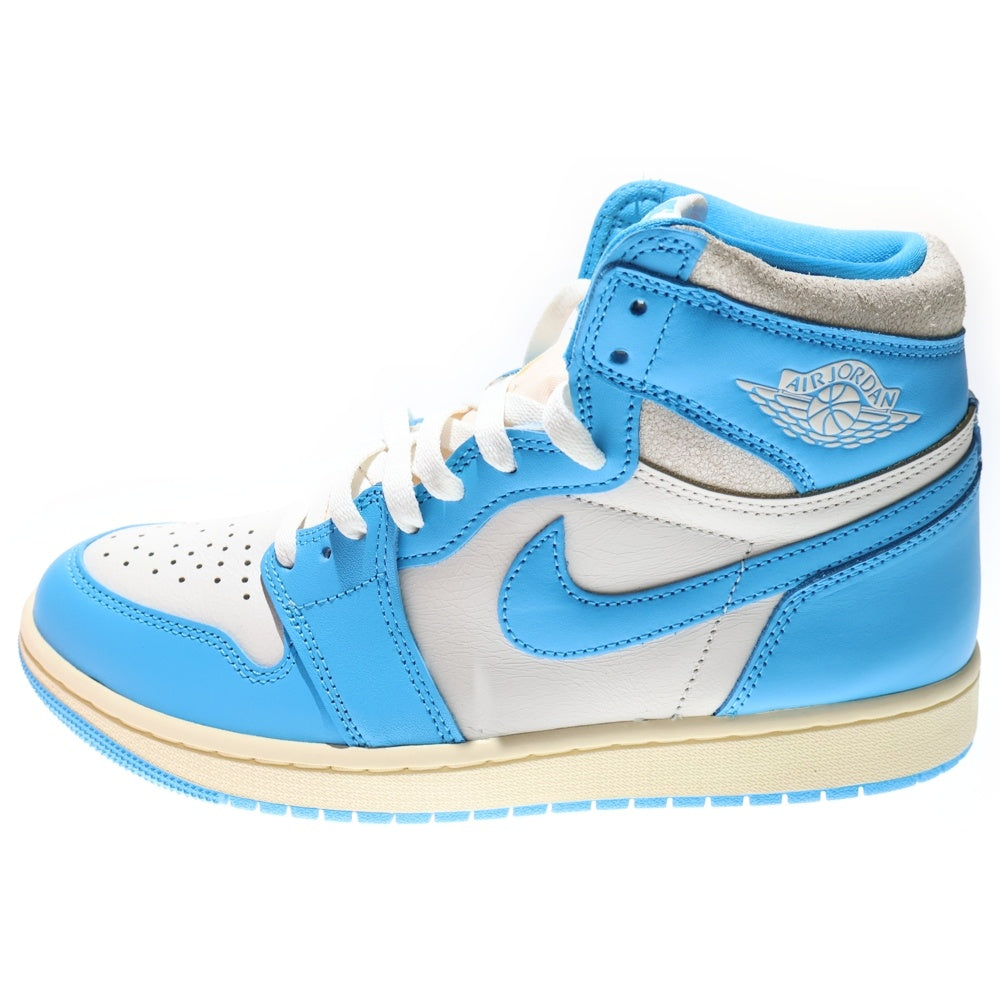 NIKE(ナイキ) Air Jordan 1 Retro High OG UNC Reimagined エアジョーダン1 レトロ ハイ OG UNC リイマジンド ハイカットスニーカー ブルー US9.5/27.5cm DZ5485-402