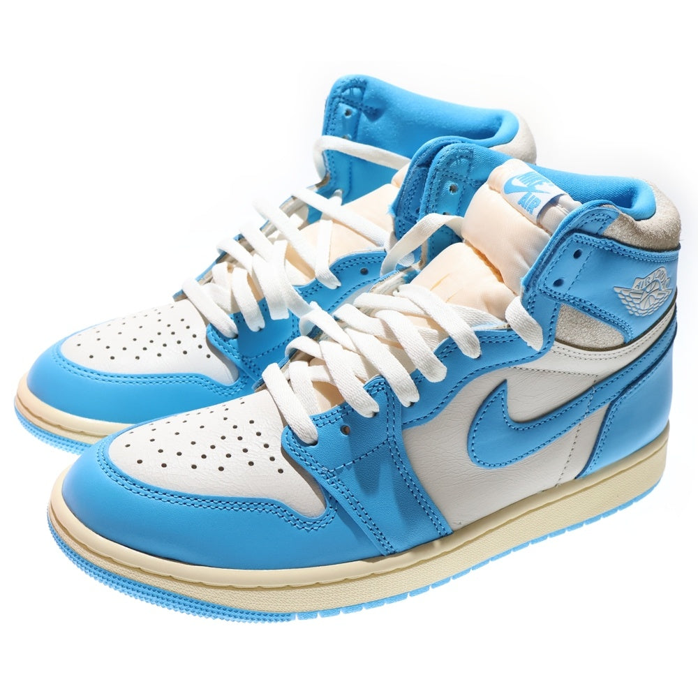 NIKE(ナイキ) Air Jordan 1 Retro High OG UNC Reimagined エアジョーダン1 レトロ ハイ OG UNC リイマジンド ハイカットスニーカー ブルー US9.5/27.5cm DZ5485-402