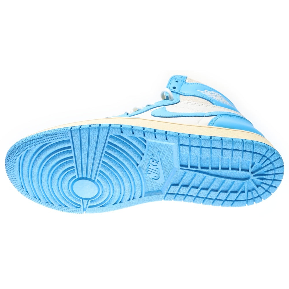 NIKE(ナイキ) Air Jordan 1 Retro High OG UNC Reimagined エアジョーダン1 レトロ ハイ OG UNC リイマジンド ハイカットスニーカー ブルー US9.5/27.5cm DZ5485-402