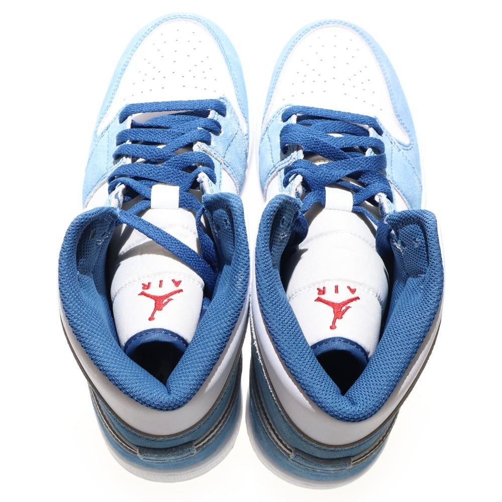 NIKE(ナイキ) Air Jordan 1 Mid SE Hyper Royal エアジョーダン1 ミッド SE ハイパーロイヤル ミッドカットスニーカー ライトブルー US8.5/26.5cm DN3706-401