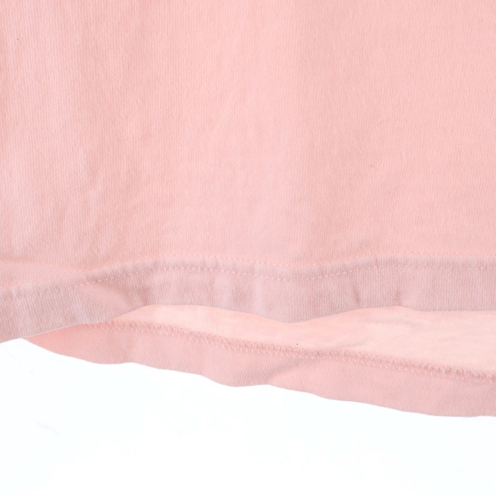 cvtvlist(カタリスト) ペイント グラフィックプリント クルーネック 長袖Tシャツ カットソーピンク 240109OS06