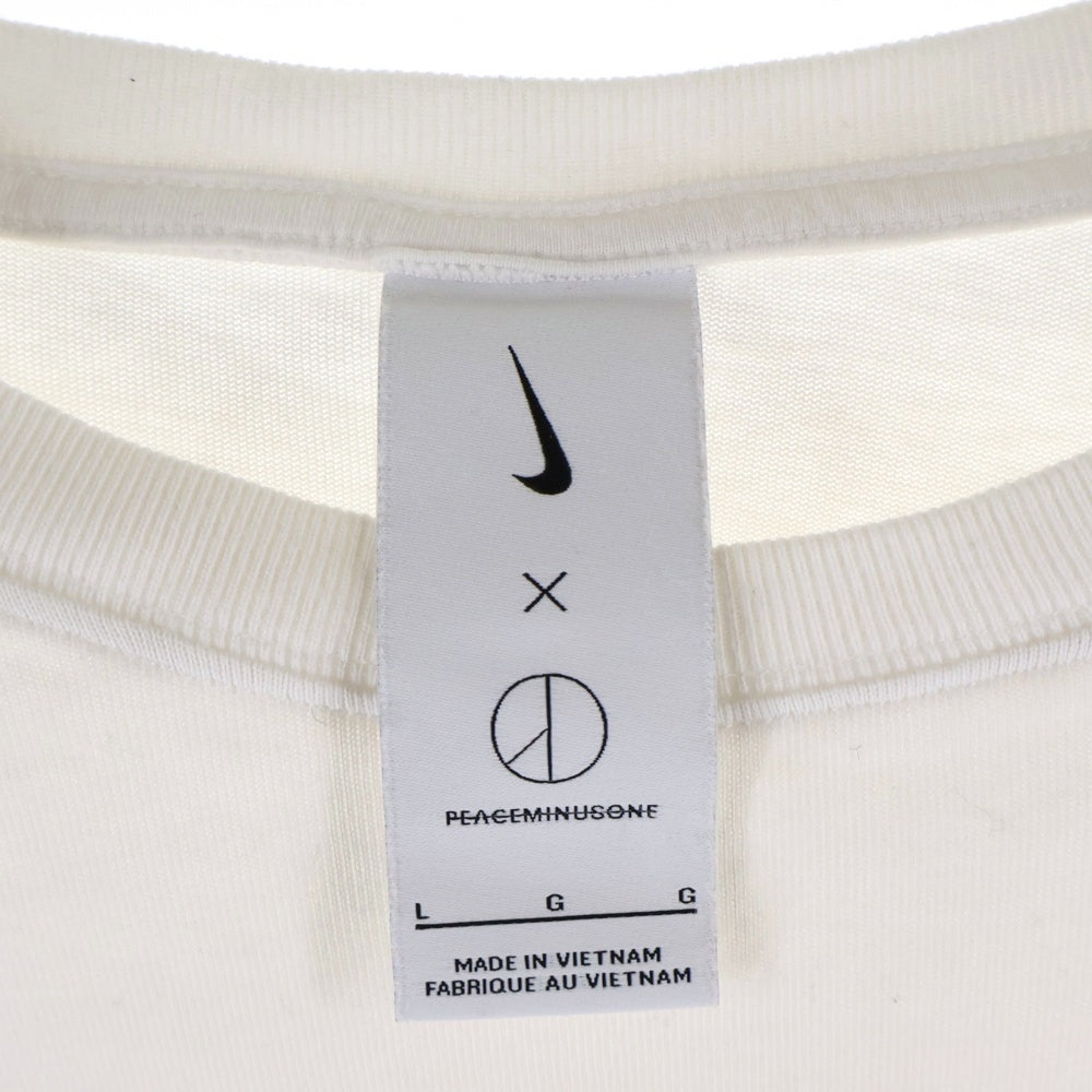 cvtvlist(カタリスト) ×peaceminusone NRG CF L/S TEE ピースマイナスワン バックプリント クルーネック 長袖Tシャツ カットソー ホワイト DR0097-100