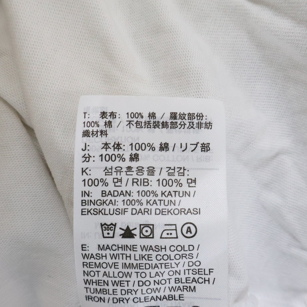 cvtvlist(カタリスト) ×peaceminusone NRG CF L/S TEE ピースマイナスワン バックプリント クルーネック 長袖Tシャツ カットソー ホワイト DR0097-100