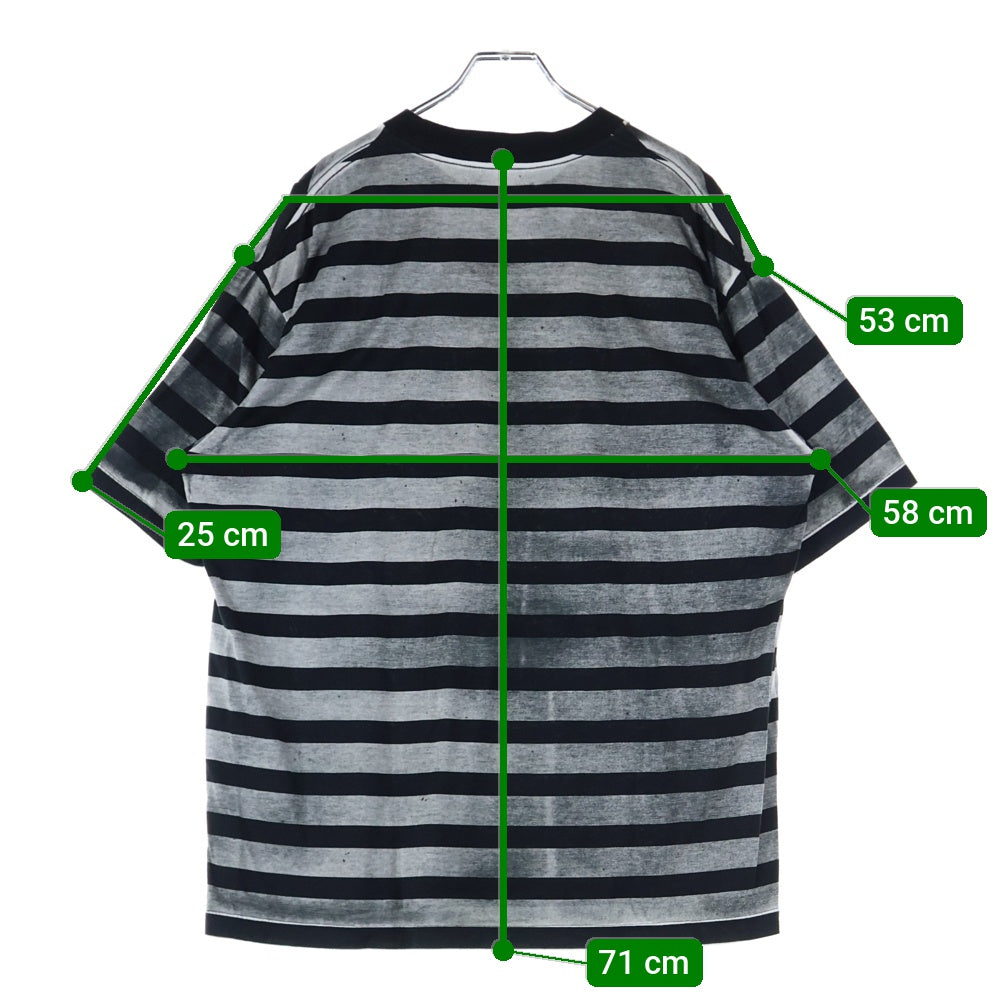 MINEDENIM(マインデニム) 25SS ボーダー クルーネック半袖Tシャツカットソー 2503-4001-98-M2