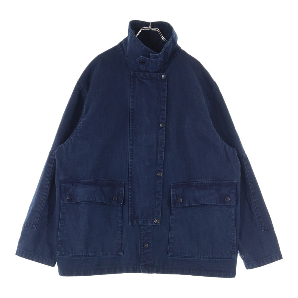 MINEDENIM(マインデニム) 25SS V.Herringbone Duster Vヘリンボーンダスター ワークジャケット デニム インディゴ 2503-8004-83-022