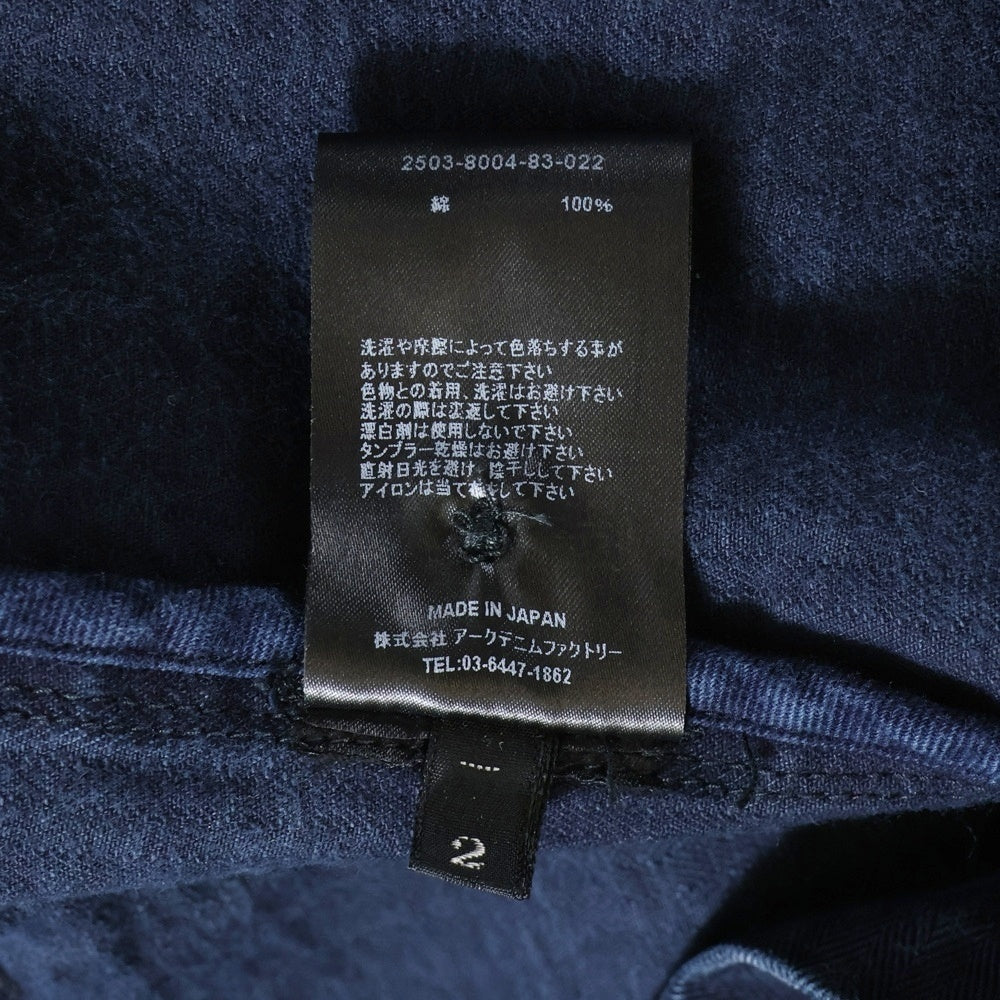 MINEDENIM(マインデニム) 25SS V.Herringbone Duster Vヘリンボーンダスター ワークジャケット デニム インディゴ 2503-8004-83-022