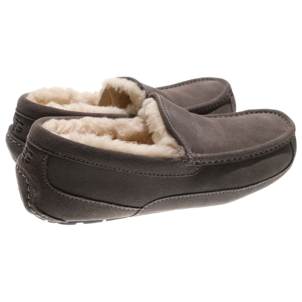 UGG(アグ) Ascot アスコット ファー付きムートンレザーローファー グレー 1101110