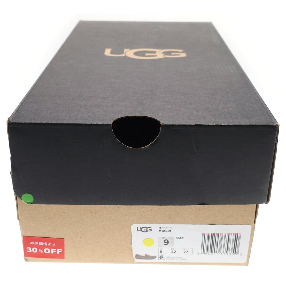 UGG(アグ) Ascot アスコット ファー付きムートンレザーローファー グレー 1101110