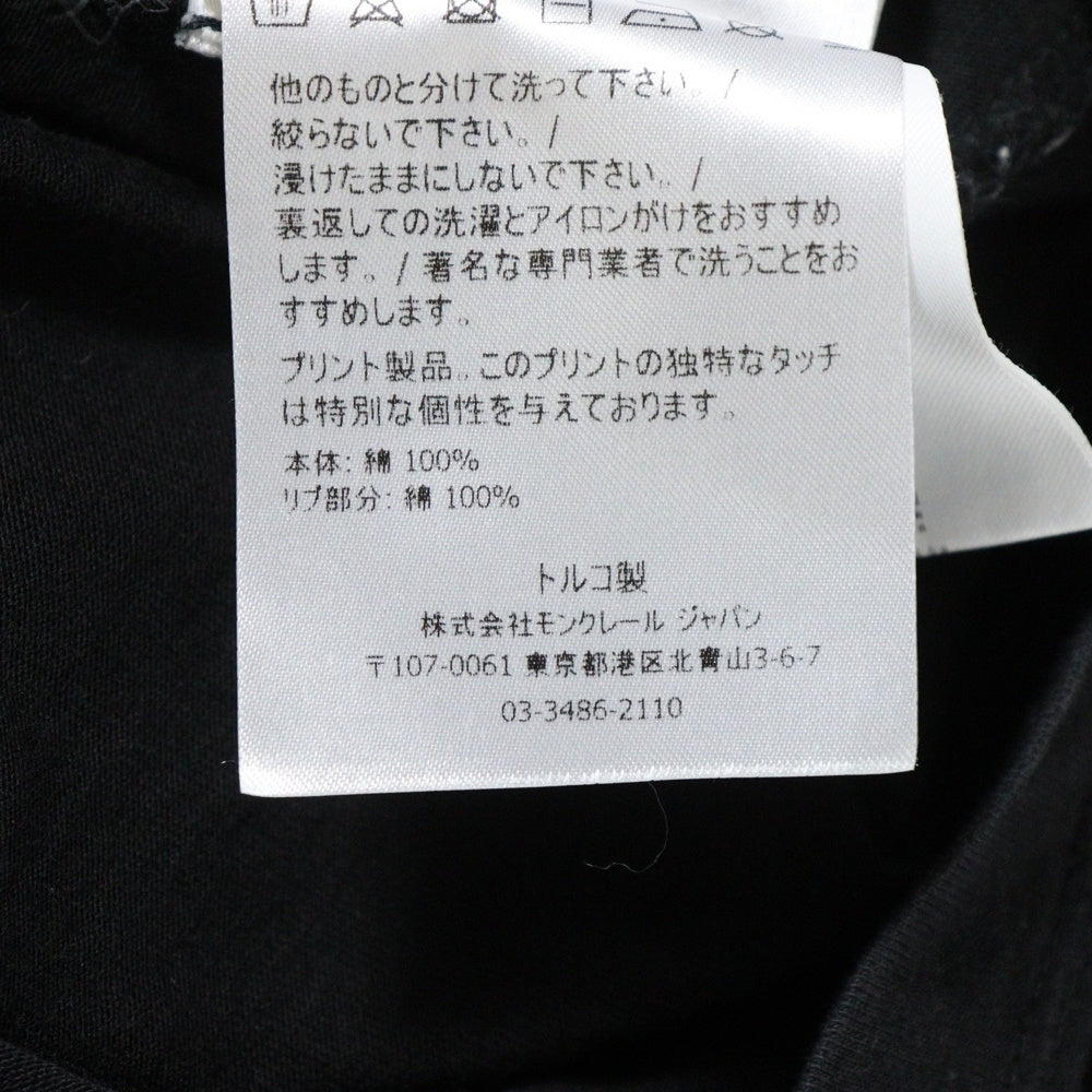 MONCLER(モンクレール) MAGLIA GIROCOLLO ロゴラベルプリント クルーネック半袖Tシャツカットソー G10918C7C510