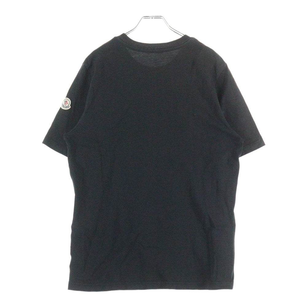 MONCLER(モンクレール) ロゴプリント クルーネック半袖Tシャツカットソー ブラック I10918C00029