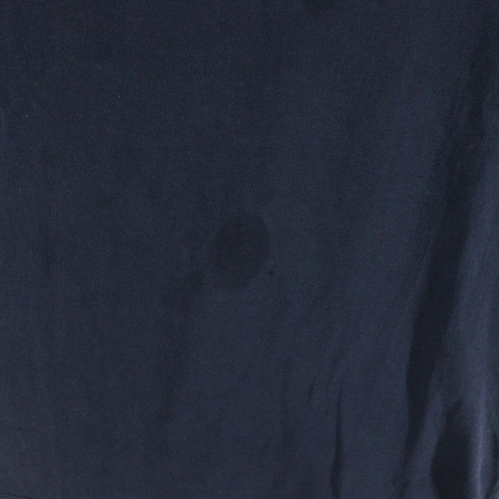 MONCLER(モンクレール) ロゴフロッキープリント クルーネック半袖Tシャツカットソー ネイビー G20918C00022