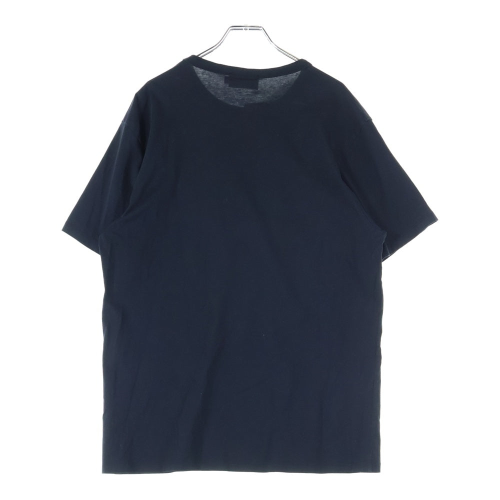 MAISON KITSUNE(メゾンキツネ) Varsity Fox ロゴプリント クルーネック半袖Tシャツカットソー ブラック GM00120KJ0010