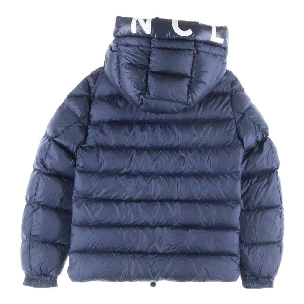MONCLER(モンクレール) SALZMAN サルズマン ワッペンロゴ フーデッド ジップアップダウンジャケット ネイビー G20911A00009 53048