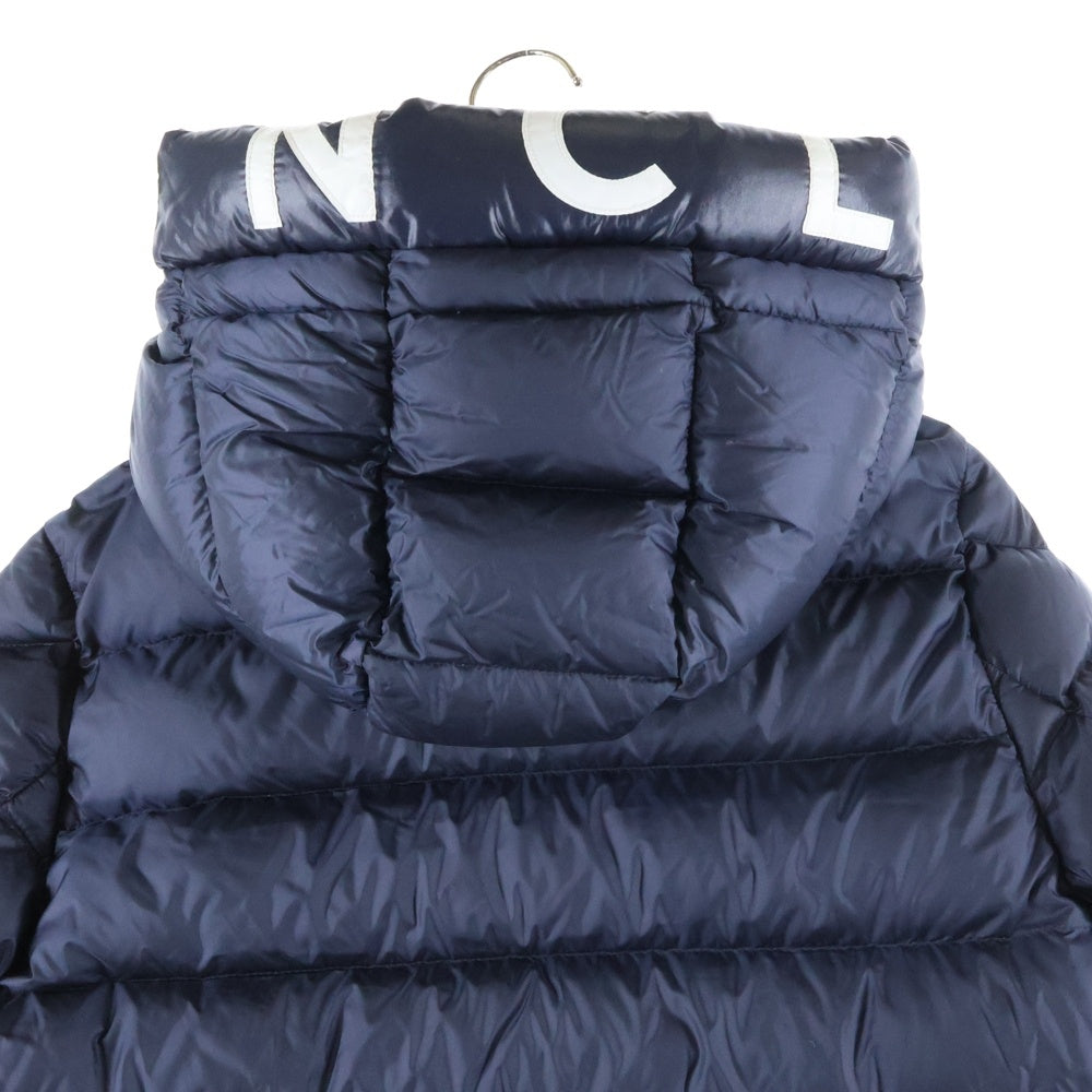 MONCLER(モンクレール) SALZMAN サルズマン ワッペンロゴ フーデッド ジップアップダウンジャケット ネイビー G20911A00009 53048