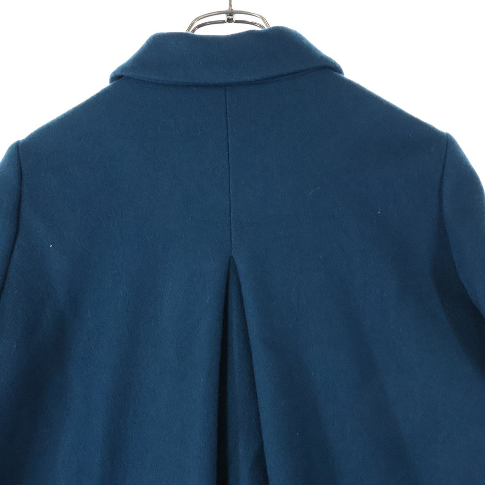 agnes b.(アニエスベー) フロントボタン ウール ステンカラーコート グリーン レディース 5309WD44