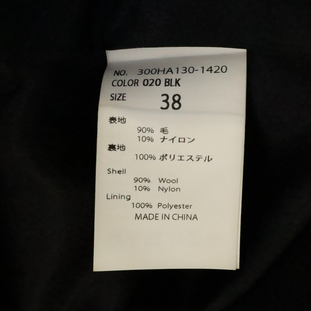 ENFOLD(エンフォルド) STADIUM-JUMPER スタジアムジャンパー ウールジャケット ブラック レディース 300HA130-1420