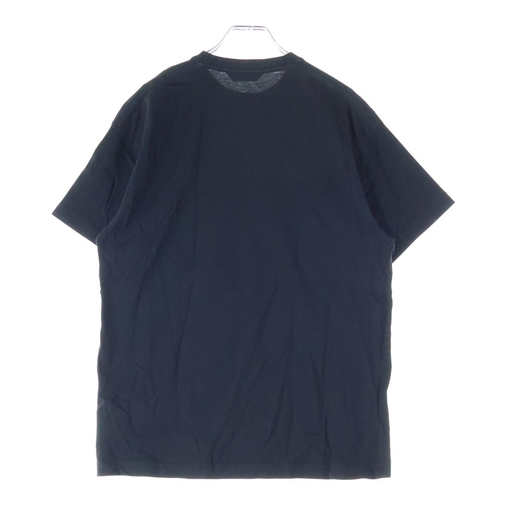 BALENCIAGA(バレンシアガ) フロントロゴプリント クルーネック半袖Tシャツカットソー ブラック 613969 TYK28