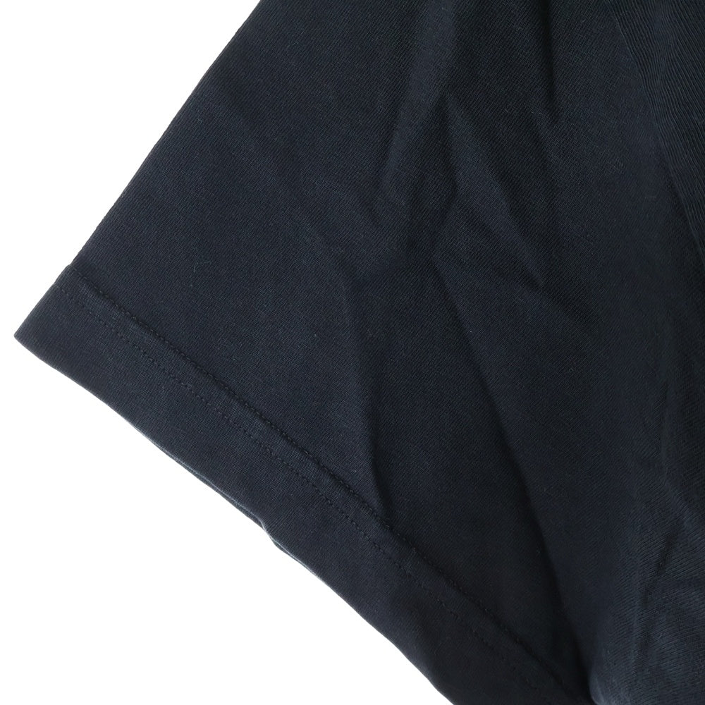 BALENCIAGA(バレンシアガ) フロントロゴプリント クルーネック半袖Tシャツカットソー ブラック 613969 TYK28