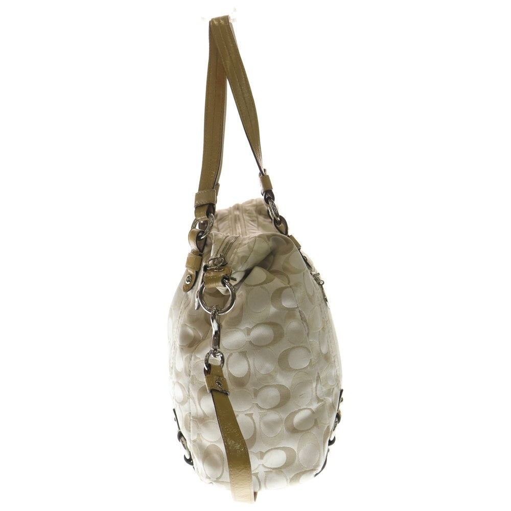 COACH(コーチ) シグネチャー 2WAY トートショルダーバッグ アイボリー コーチ F-17580 レディース
